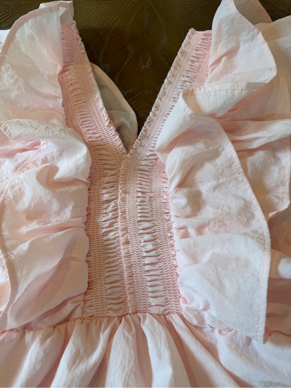 Simply Southern Pale Pink Tiered Ruffle Dress - Picture 3 of 12